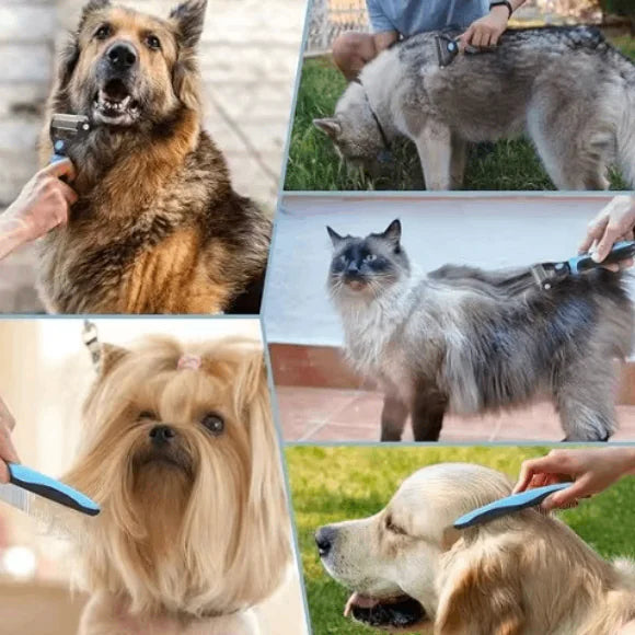 Cepillo de Aseo Doble Cara Profesional para Mascotas