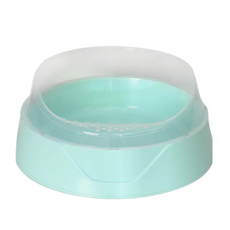Spacious Semi-Enclosed Cat Litter Haven with Scoop