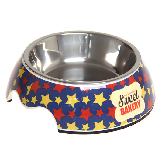 Cuenco para Mascotas de Acero Inoxidable Antideslizante de Doble Uso
