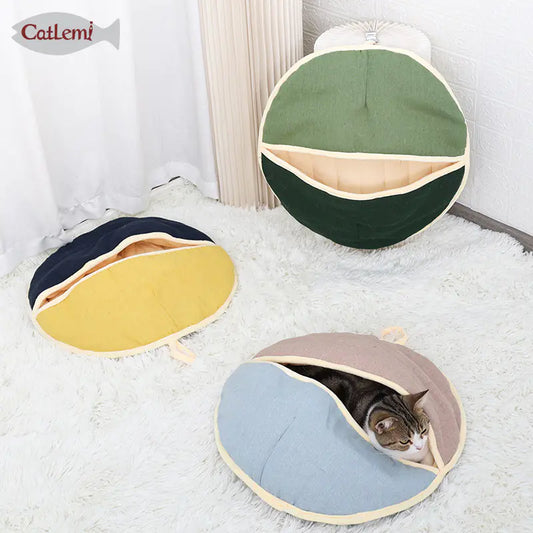 Cama de Gato y Saco de Dormir de Uso Dual