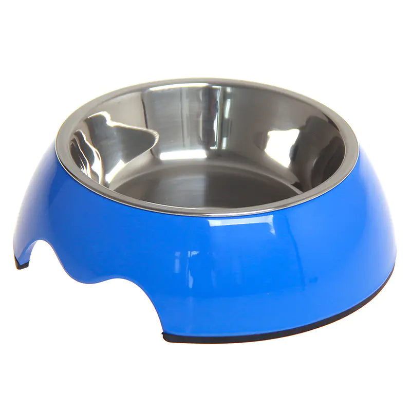 Cuenco para Mascotas de Acero Inoxidable Antideslizante de Doble Uso