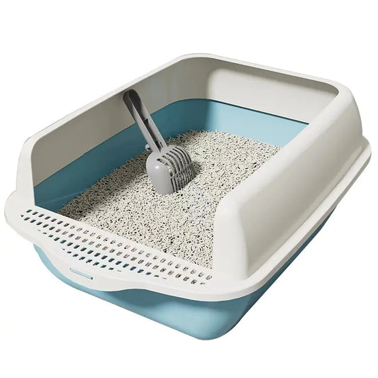 Arenero Grande Semi-Cubierto para Gatos con Partes Desmontables
