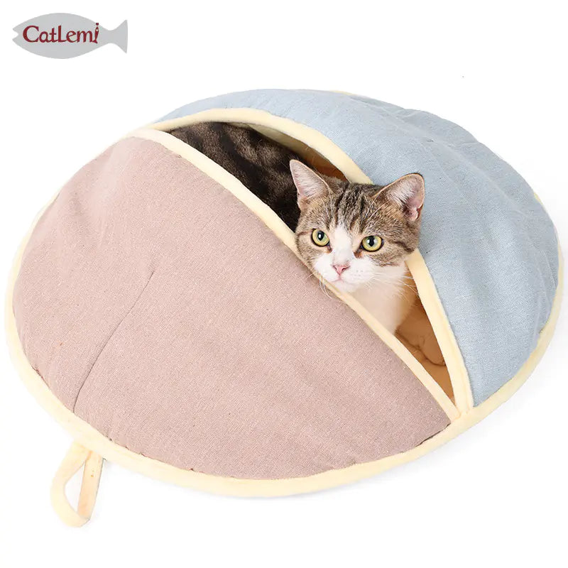 Cama de Gato y Saco de Dormir de Uso Dual