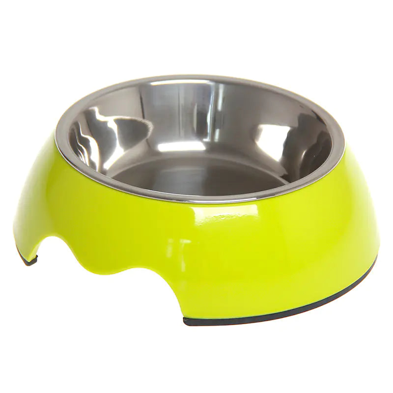 Cuenco para Mascotas de Acero Inoxidable Antideslizante de Doble Uso